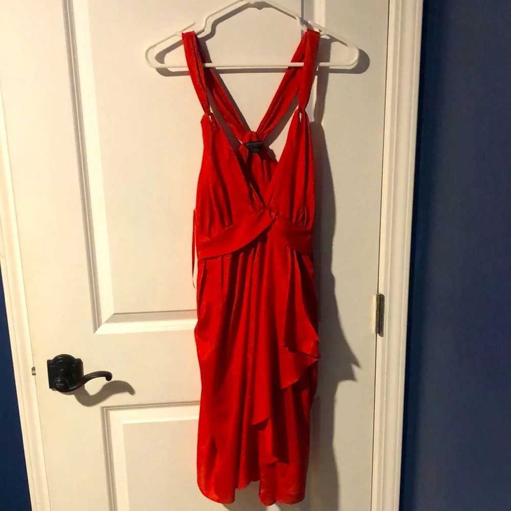 Banana Republic Formal Thin Strap Short Dress Size 10 Coral - Picture 1 of 3